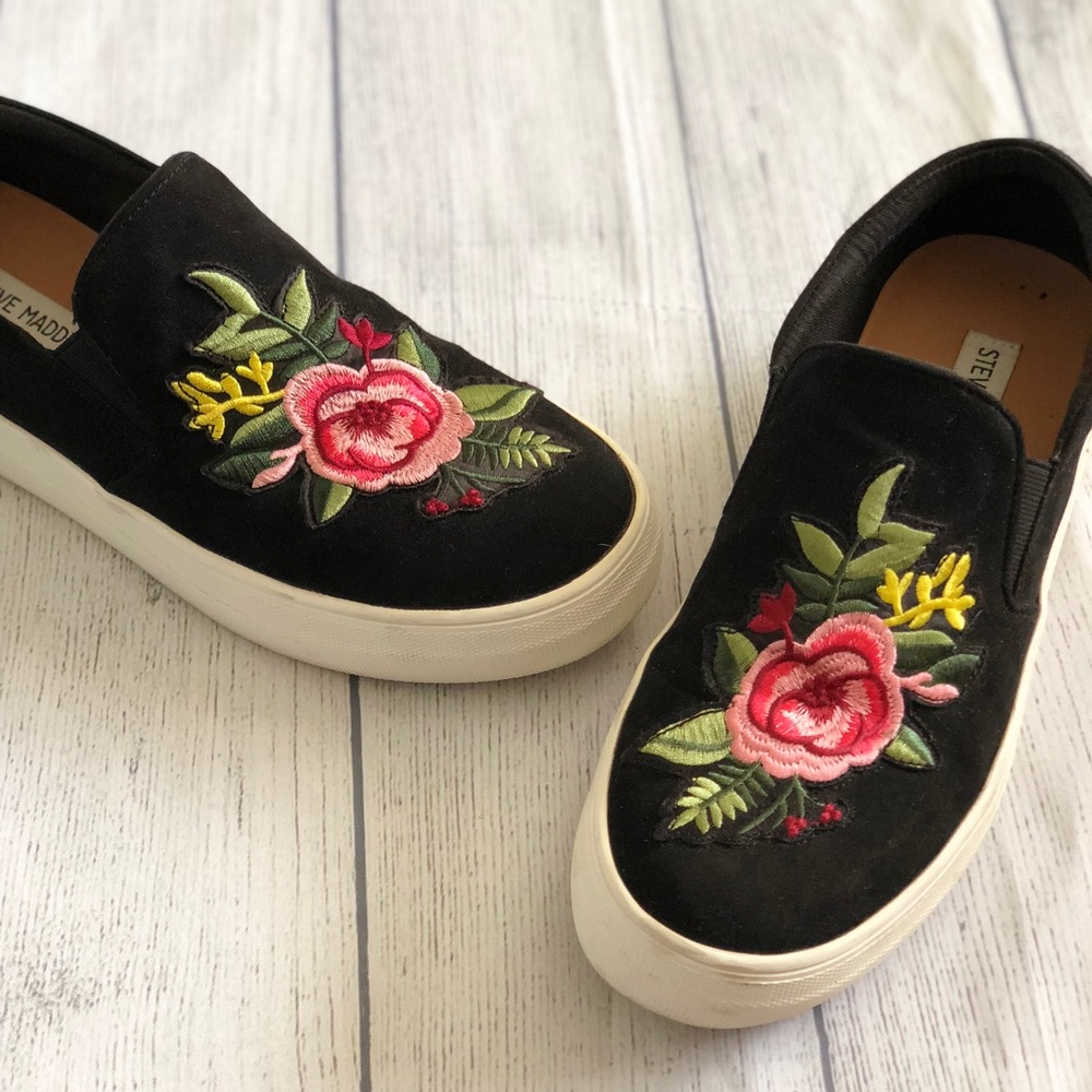 Steve Madden Garden Slip on Sneakers Floral 8